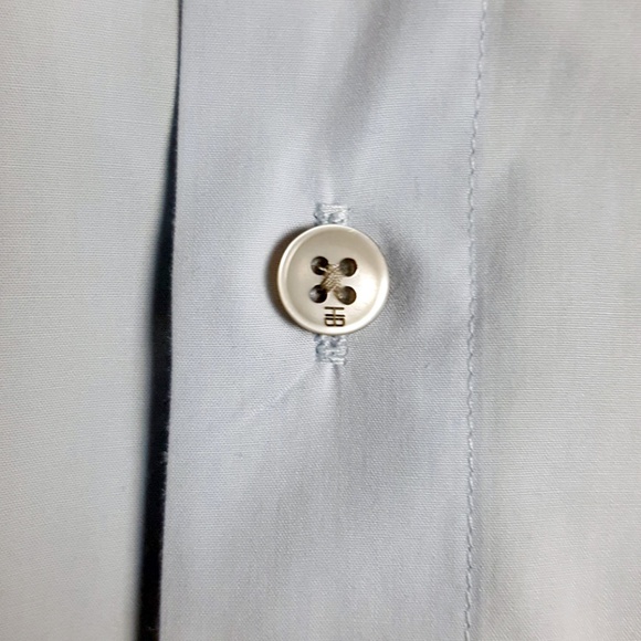 Hugo Boss Mens Cotton Dress Shirt Size Medium Blue - Picture 5 of 8